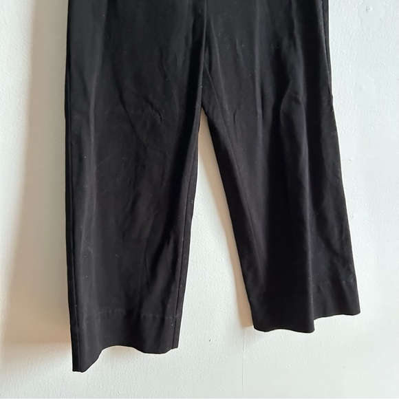 Frank And Oak Josephine Black Wide Leg Cropped Pants - Picture 6 of 11